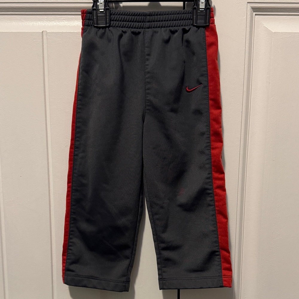 Nike Kids Black and Red Joggers